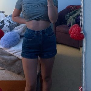 american apparel denim shorts